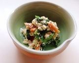 柿と菊菜の白和え作り方6写真