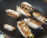 余ったトマト缶で秋ナスとキノコの豚肉巻き作り方5写真