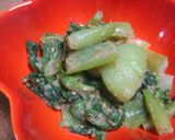 お手軽♪レンジで青梗菜の胡麻和え作り方5写真