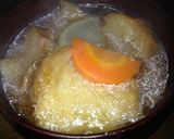 簡単！油麩の味噌汁作り方4写真