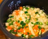 鶏皮deダシ野菜たっぷり洋風炊き込みご飯作り方3写真