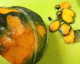 かぼちゃのサラダ（酢が決め手）作り方1写真