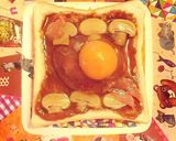 残ったハヤシのルーで目玉焼きトースト作り方4写真