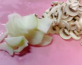 マッシュルームのクリームチーズパスタ作り方2写真