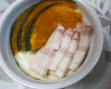 カボチャとベーコンのココットカマン作り方4写真