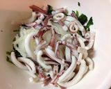 イカとほうれん草のサラダ作り方7写真