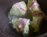 無加水鍋で・キャベツとベーコンの蒸し煮作り方2写真