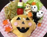 ウズラの卵でガイコツ☆ハロウィン作り方3写真