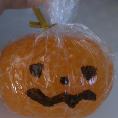 みかんで簡単☆ハロウィンかぼちゃ by ぷちみみん