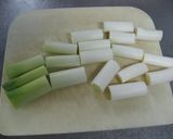 フライパンで作る金沢一本太ねぎの焼き鳥♪作り方1写真