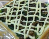 牛肉甘辛煮と水菜のオープンサンド作り方1写真
