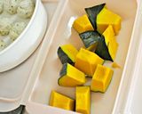 かぼちゃと塩麹鶏蒸し団子のミートチーズ焼作り方4写真