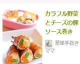 カラフル野菜とチーズの豚ソース巻き作り方9写真
