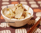 こんにゃくとごぼうの味噌炒め作り方4写真