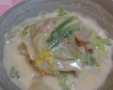 白菜のあったかミルク煮作り方5写真