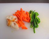 お弁当にも♪人参とピーマンの豆板醤炒め作り方1写真