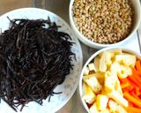 ひじきとレンズ豆の和風煮作り方1写真