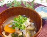 ★元気が出る生姜のきいたとろーり根菜汁★作り方5写真