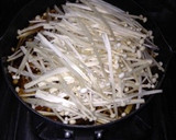 安い早い歯ごたえ糸こん＆エノキすき焼き風作り方3写真