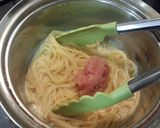 豆乳消費！たらこ豆乳クリームパスタ作り方3写真