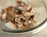 焼きキノコと甘エビの土鍋ごはん作り方2写真