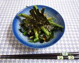 いんげんとわかめの山葵ごまだれ和え♪作り方4写真