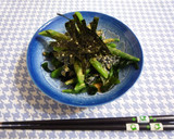 いんげんとわかめの山葵ごまだれ和え♪作り方4写真