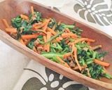 激うま♡挽き肉人参ほうれん草炒め作り方6写真