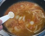 トマトと玉ねぎのクリームスープパスタ作り方5写真