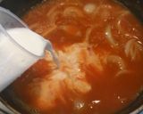 トマトと玉ねぎのクリームスープパスタ作り方7写真