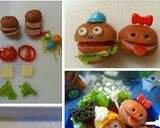 コロコロウインナーでハンバーガーくん作り方1写真