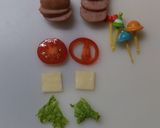 コロコロウインナーでハンバーガーくん作り方2写真