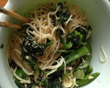 オクラとほうれん草の簡単あっさりパスタ作り方7写真