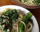 オクラとほうれん草の簡単あっさりパスタ作り方8写真