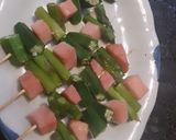 簡単！時短！カラフル野菜とベーコン串焼き作り方6写真