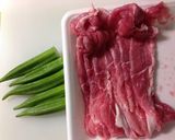 オクラの豚肉巻き作り方1写真