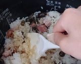 簡単！むかごとチャーシューのおこわ作り方5写真