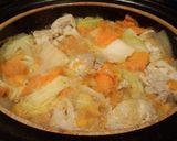 野菜と鶏肉の彩りミルフィーユ鍋作り方5写真