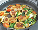 かぶの豚肉巻きと野菜のちりめん生姜焼き作り方7写真