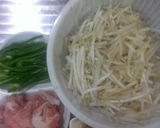 豚肉もやしの味噌炒め♪作り方1写真