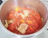 簡単！少材料で！豚バラのトマト煮込み作り方6写真