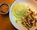 サバの水煮缶チーズカレークリームパスタ作り方1写真