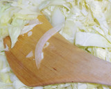 ソーセージとキャベツのブレゼだ(蒸し煮)作り方6写真