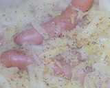 ソーセージとキャベツのブレゼだ(蒸し煮)作り方12写真