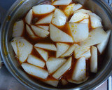 圧力鍋で牛すじと大根のうま煮(韓国風）作り方7写真