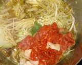 白菜と鶏団子の味噌鍋作り方5写真