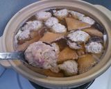 砂肝入り鶏団子鍋作り方3写真