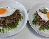 野菜モリモリ☆合挽ミンチのスタミナ丼♪作り方7写真
