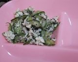 豆腐とキュウリでゆかり&めんつゆあえ作り方6写真