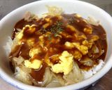 ガーリックオニオンの洋食丼作り方5写真